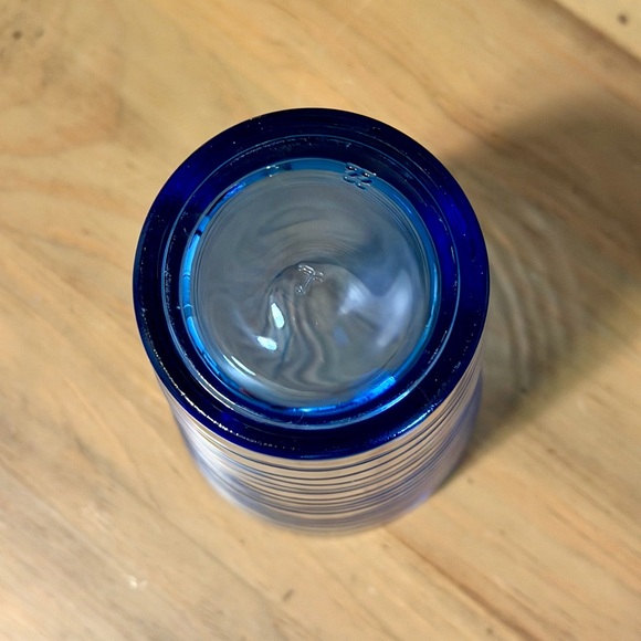 Vintage Libbey Glass Orbita Cobalt Blue Highball Drinking Glass Modern Barware - Picture 3 of 5